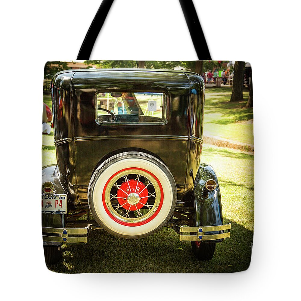 1930 Ford Tote Bag featuring the photograph 1930 Ford Model A Original Sedan 5538,14 by M K Miller