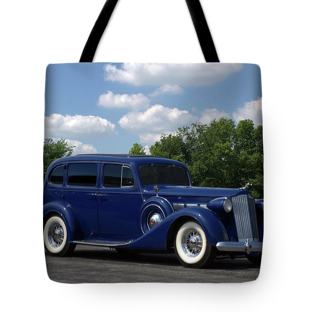1937 Tote Bag featuring the photograph 1937 Packard 120 by Tim McCullough