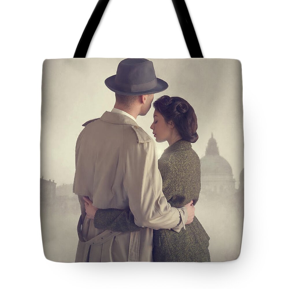 1940's Tote Bag featuring the photograph 1940s Couple by Lee Avison