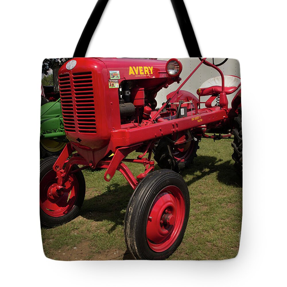 Tractor Tote Bag featuring the photograph 1947 Avery Tractor by Mike Eingle