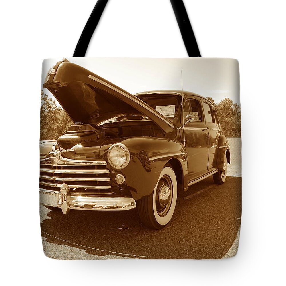 Ford Tote Bag featuring the photograph 1947 Ford by Eric Liller