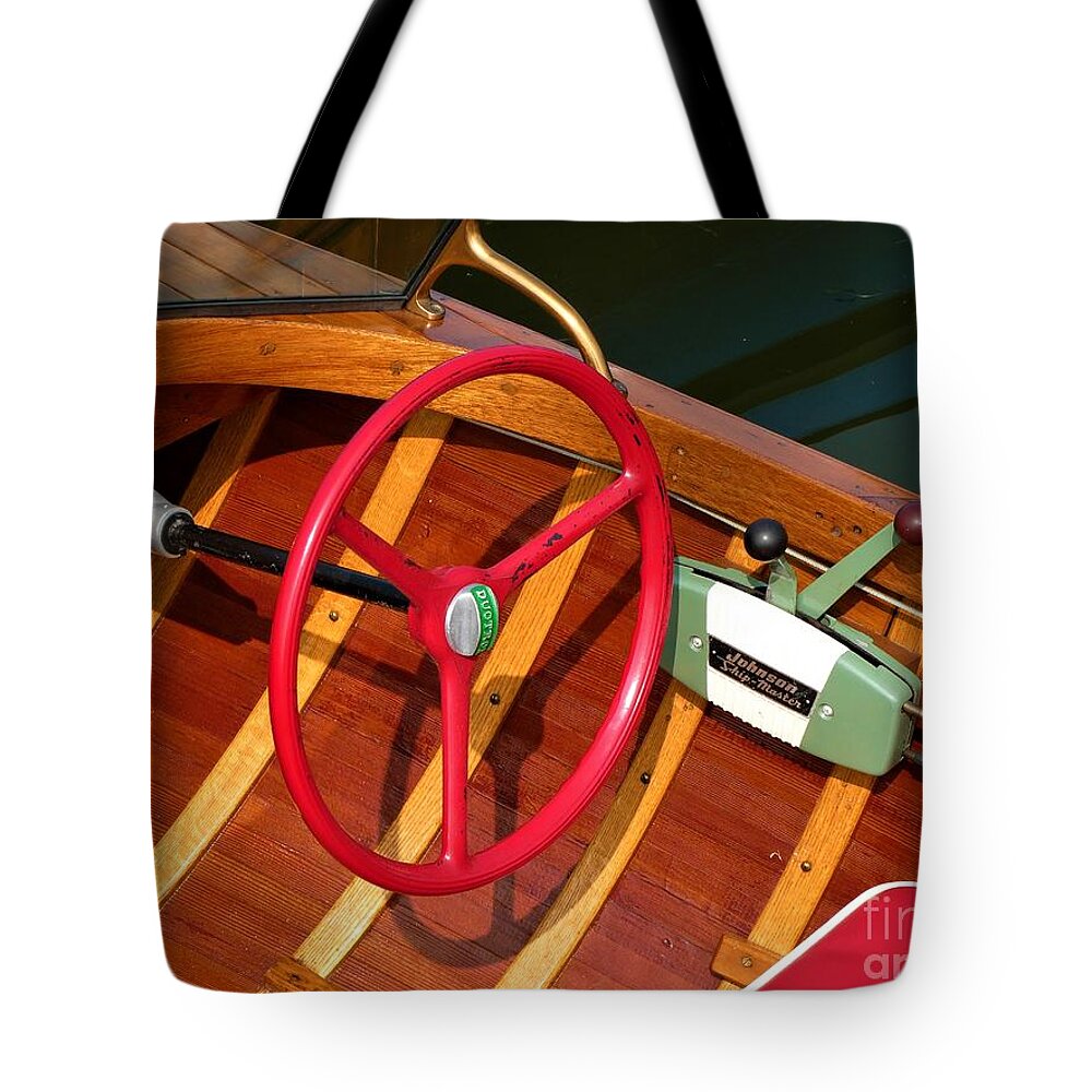 Boat Tote Bag featuring the photograph 1951 Thompson by Neil Zimmerman