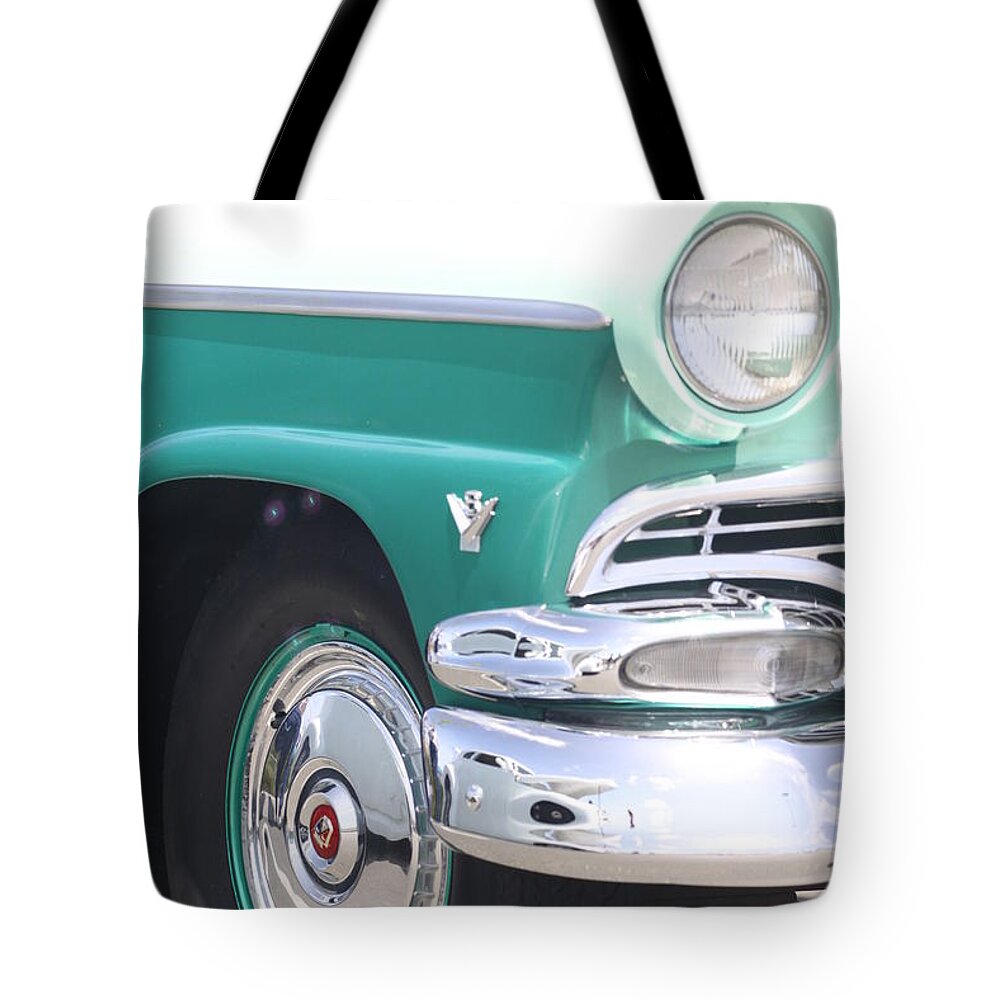1956 Tote Bag featuring the photograph 1956 Ford Classic Car by Jeff Floyd CA