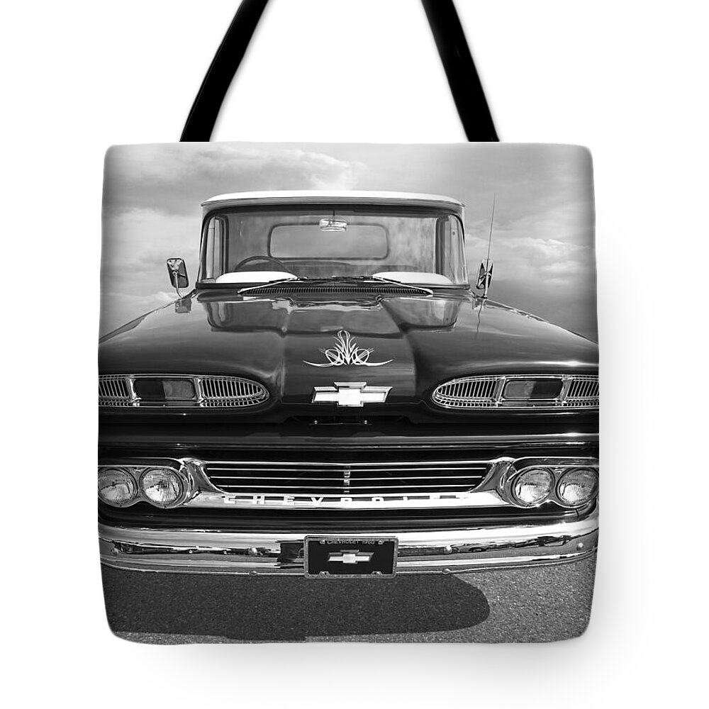 Chevrolet Truck Tote Bag featuring the photograph 1960 Chevy Truck by Gill Billington