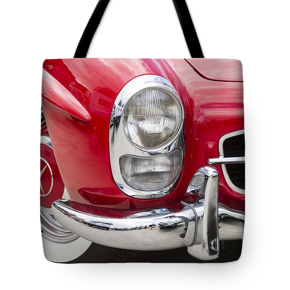 Mercedes Tote Bag featuring the photograph 1961 300 Sl by Dennis Hedberg