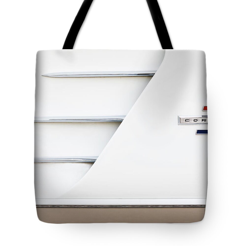 Corvette Tote Bag featuring the photograph 1961 Cove by Dennis Hedberg
