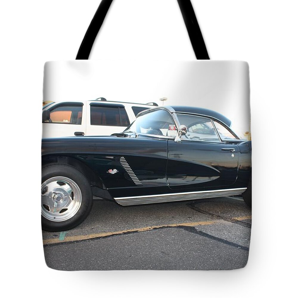 1962 Chevy Corvette Tote Bag featuring the photograph 1962 Chevy Corvette by John Telfer