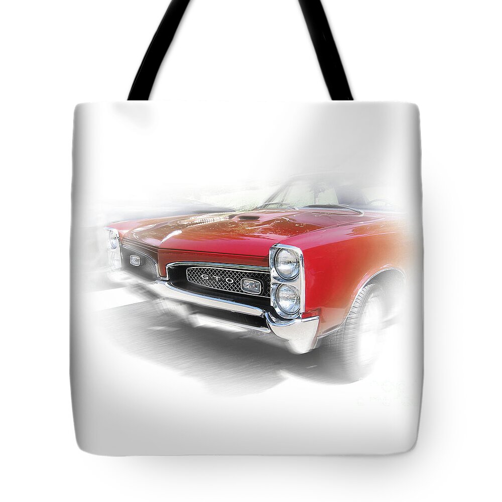 1967 Tote Bag featuring the photograph 1967 Pontiac GTO by Ron Long