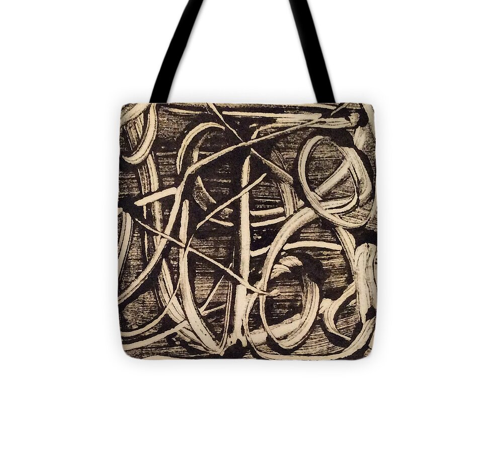 Print Tote Bag featuring the painting 19671 by Erika Jean Chamberlin