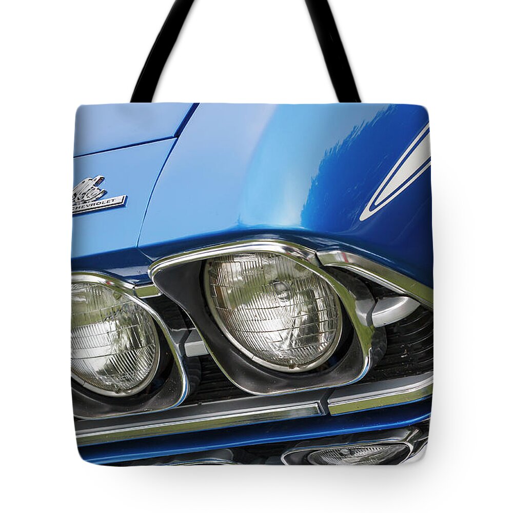 Chevelle Tote Bag featuring the photograph 1969 Chevelle 1 by Dennis Hedberg