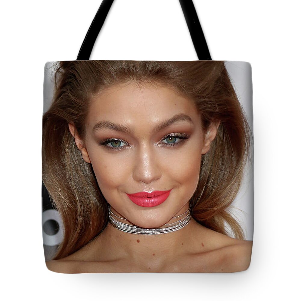 Gigi Hadid 3 Tote Bag by Kathy Hutchins - Pixels