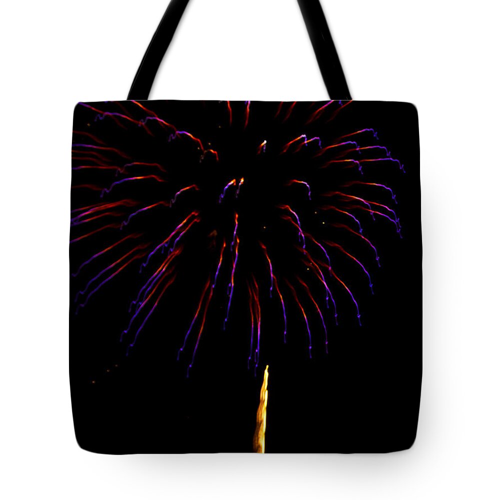 Fireworks Tote Bag featuring the photograph 4th of July #2 by Bill Barber