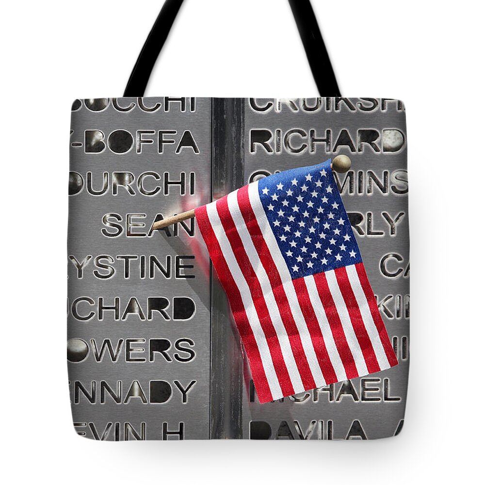 9-11 Tote Bag featuring the photograph 9-11 Memorial Rocky Point New York #2 by Bob Savage