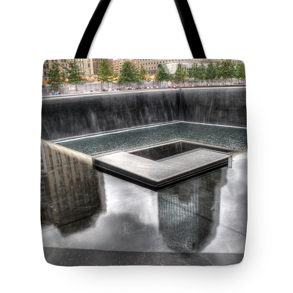 Memorial Tote Bag featuring the photograph 911 Memorial #2 by Joe Palermo
