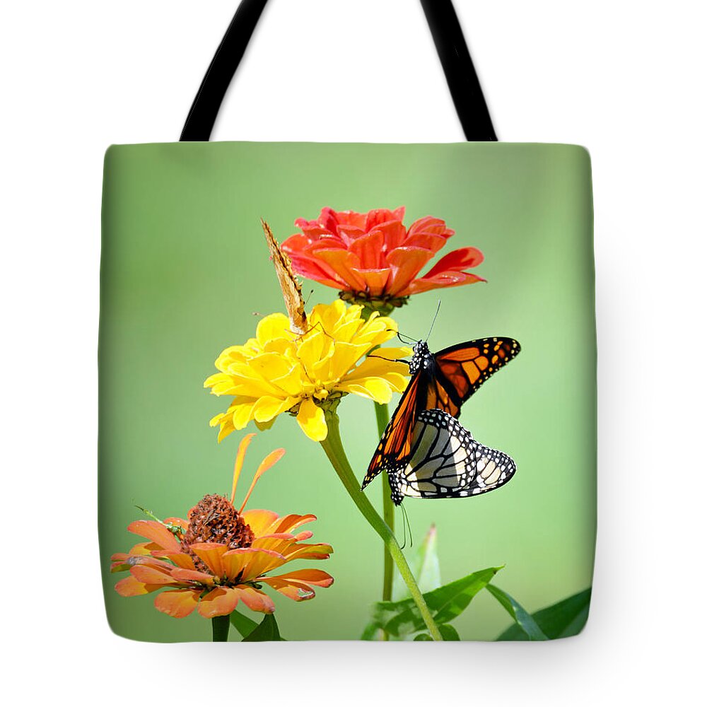 Butterfly Tote Bag featuring the photograph A New Beginning #2 by Lila Fisher-Wenzel