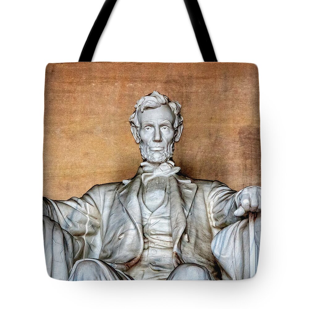 Abraham Lincoln Tote Bag featuring the photograph Abraham Lincoln #2 by Christopher Holmes