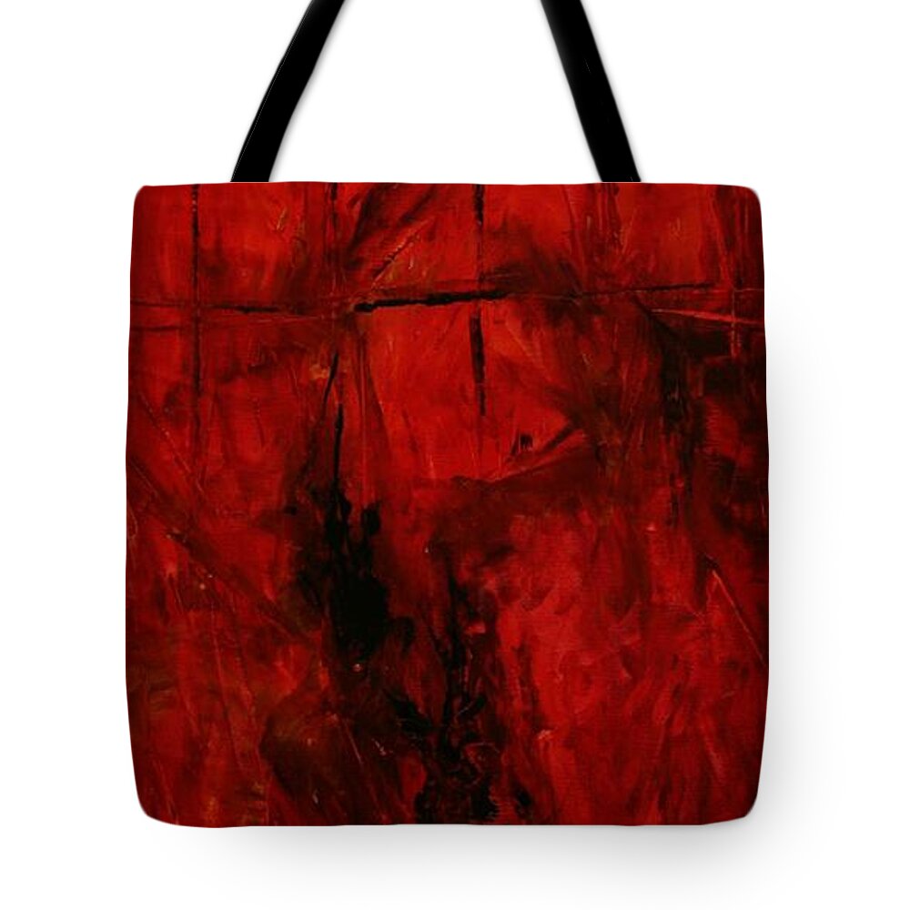 Abstract Landscapes Tote Bag featuring the painting Acrylics #2 by Laara WilliamSen