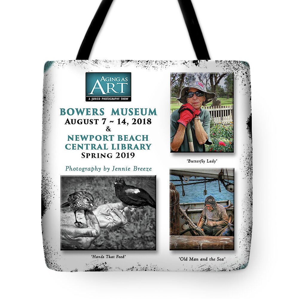 Bowers Museum Tote Bag featuring the photograph Aging As Art Exhibit #2 by Jennie Breeze