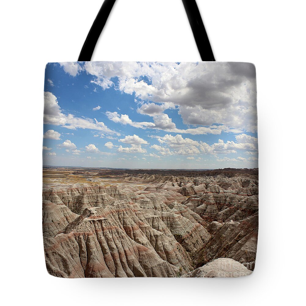Badland Tote Bag featuring the photograph Badland National Park South Dakota #3 by Adam Long