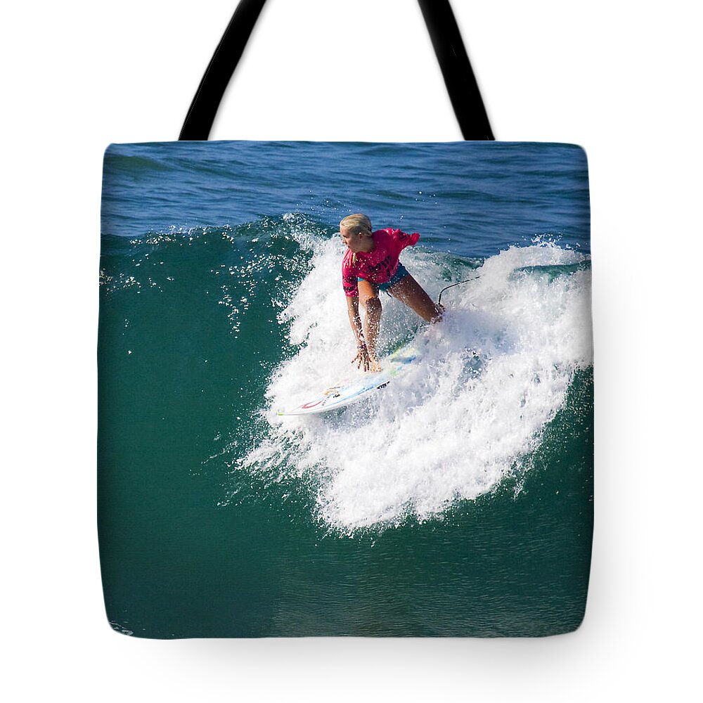 Surfergirl Tote Bag featuring the photograph Bethany Hamilton by Waterdancer