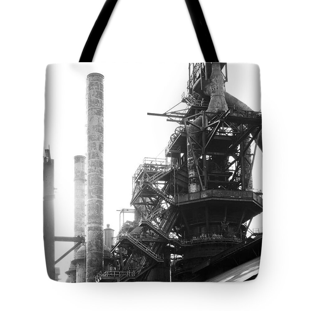 Bethlehem Steel Tote Bag featuring the photograph Bethlehem Steel #2 by Michael Dorn