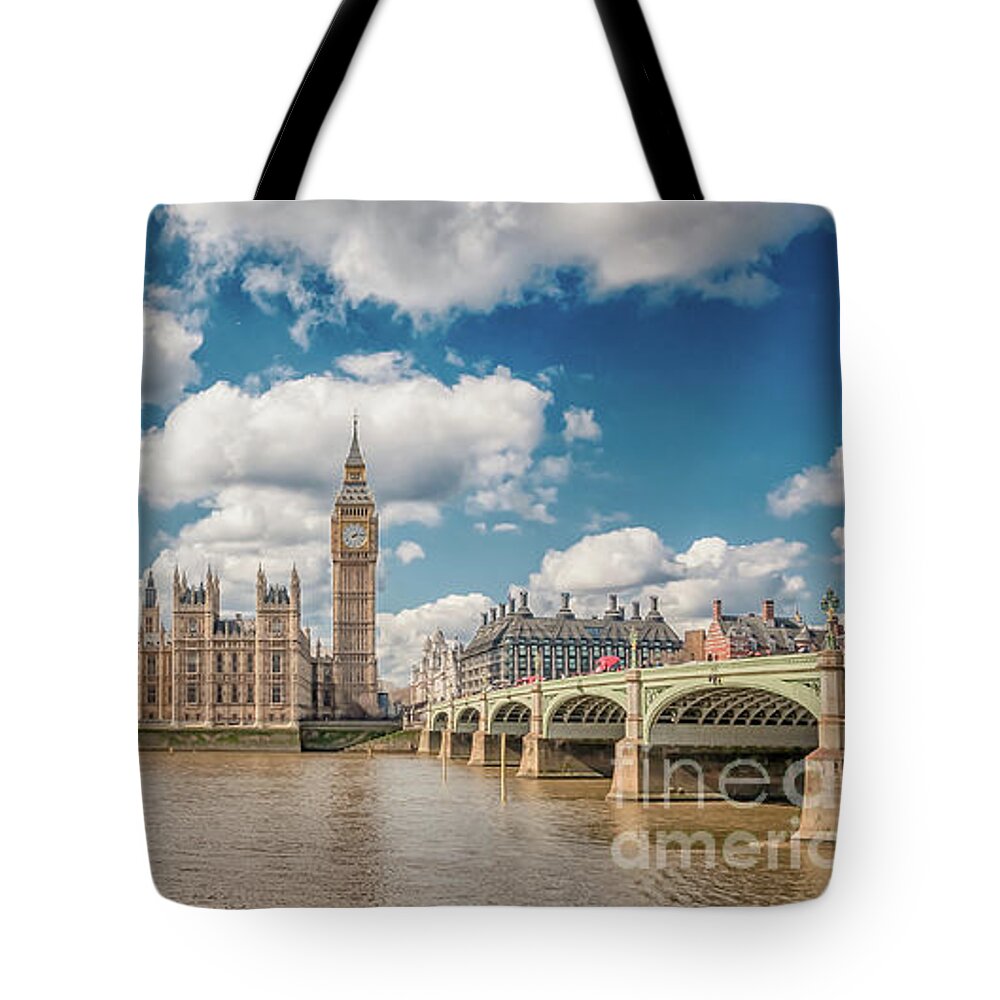 Ben Tote Bag featuring the photograph Big Ben and Parliament Building #2 by Mariusz Talarek