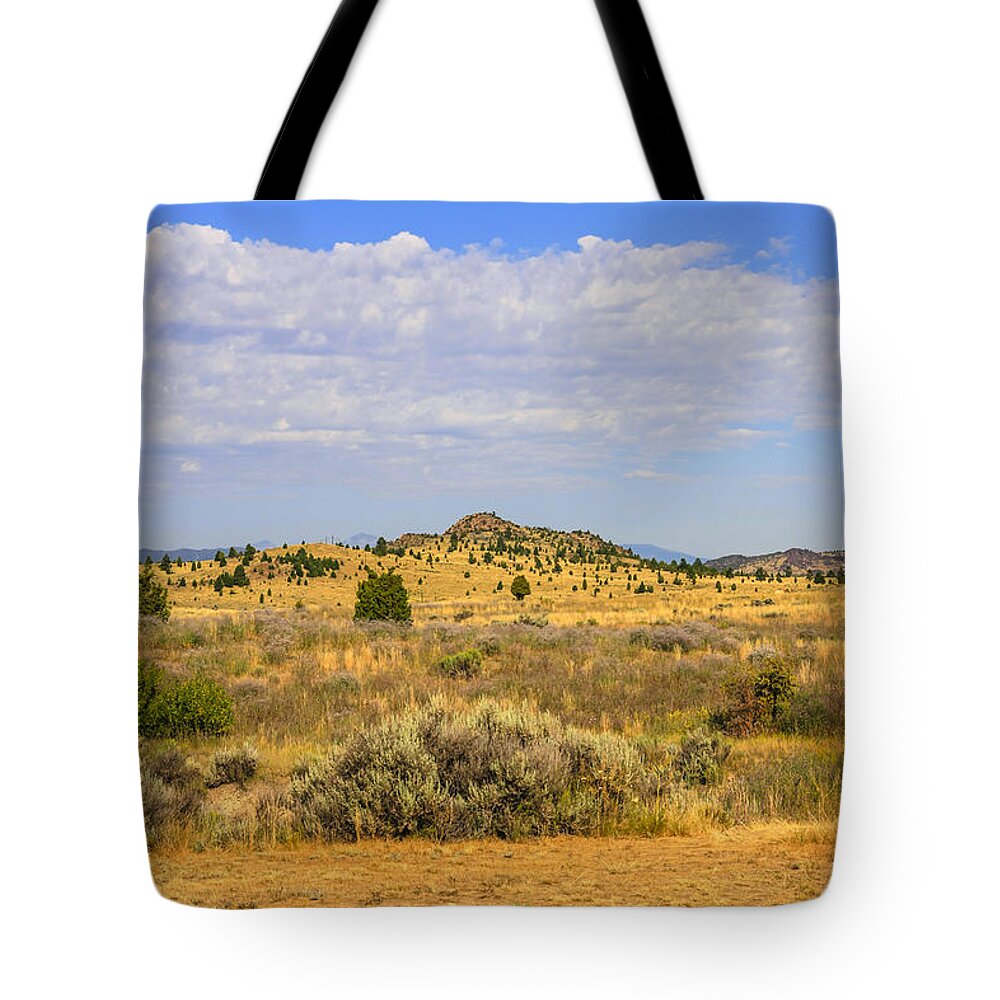 Montana; Plains; Big; Sky; Country; Mt; America; Usa; North-west; State; Scenery; Backdrop; Landscape; Setting; Spectacle; Vista; View; Panorama; Scene; Setting; Terrain; Location; Outlook; Sight; Flora; Clouds; Sagebrush Tote Bag featuring the photograph Big Sky Country #3 by Chris Smith