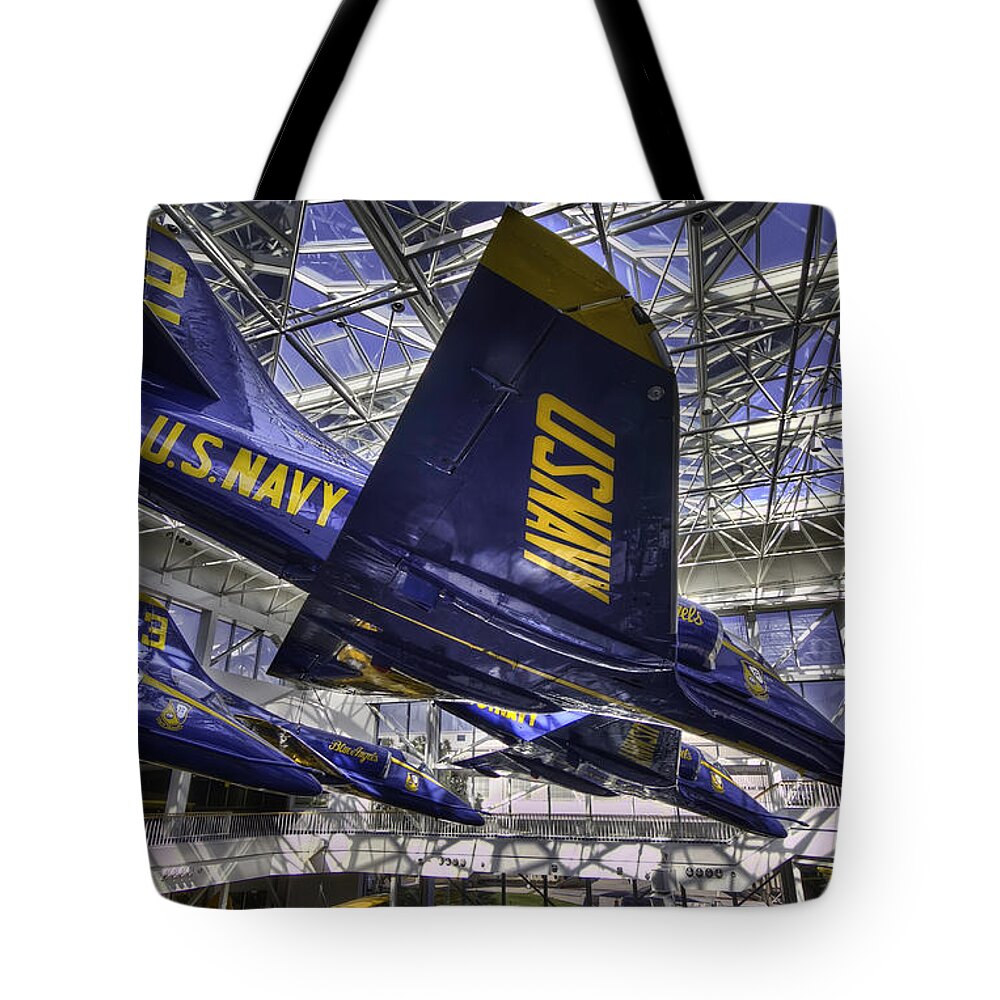 Florida Tote Bag featuring the photograph Blue Angels #2 by Tim Stanley