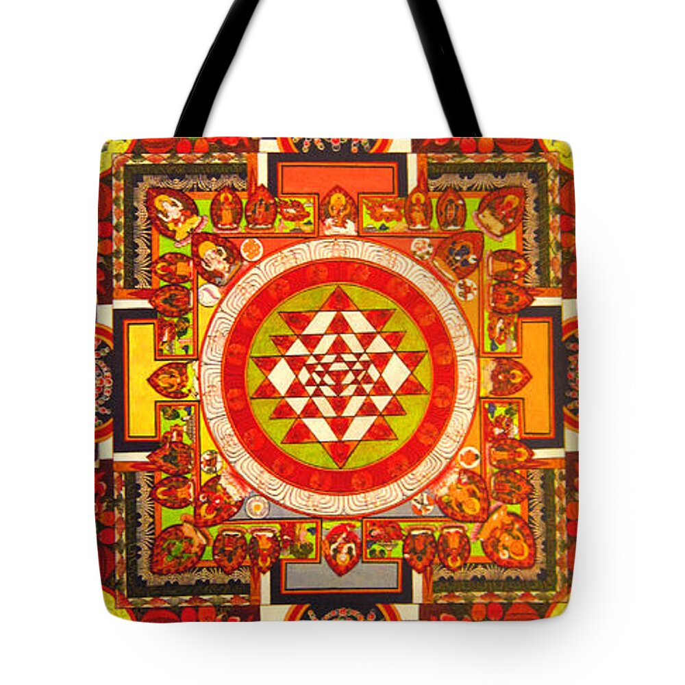 Buddhism Tote Bag featuring the painting Buddhist Painting by Steve Fields