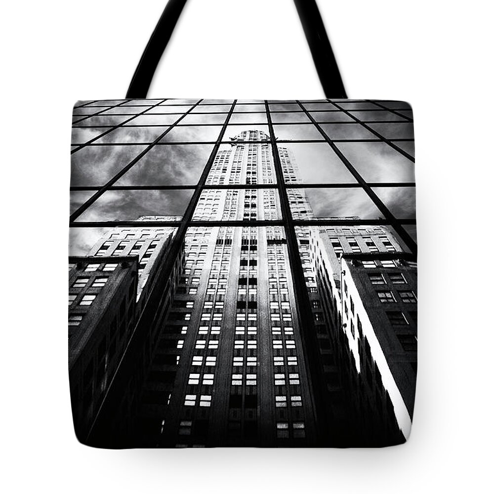 Chrysler Building Tote Bag featuring the photograph Chrysler Reflections #2 by Jessica Jenney