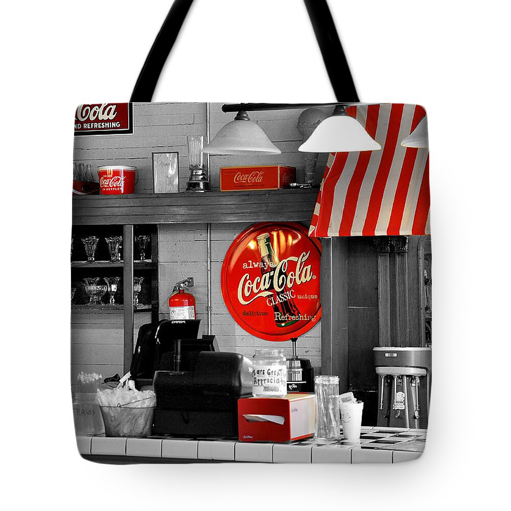 Coca Cola Tote Bag featuring the photograph Coca Cola by Todd Hostetter