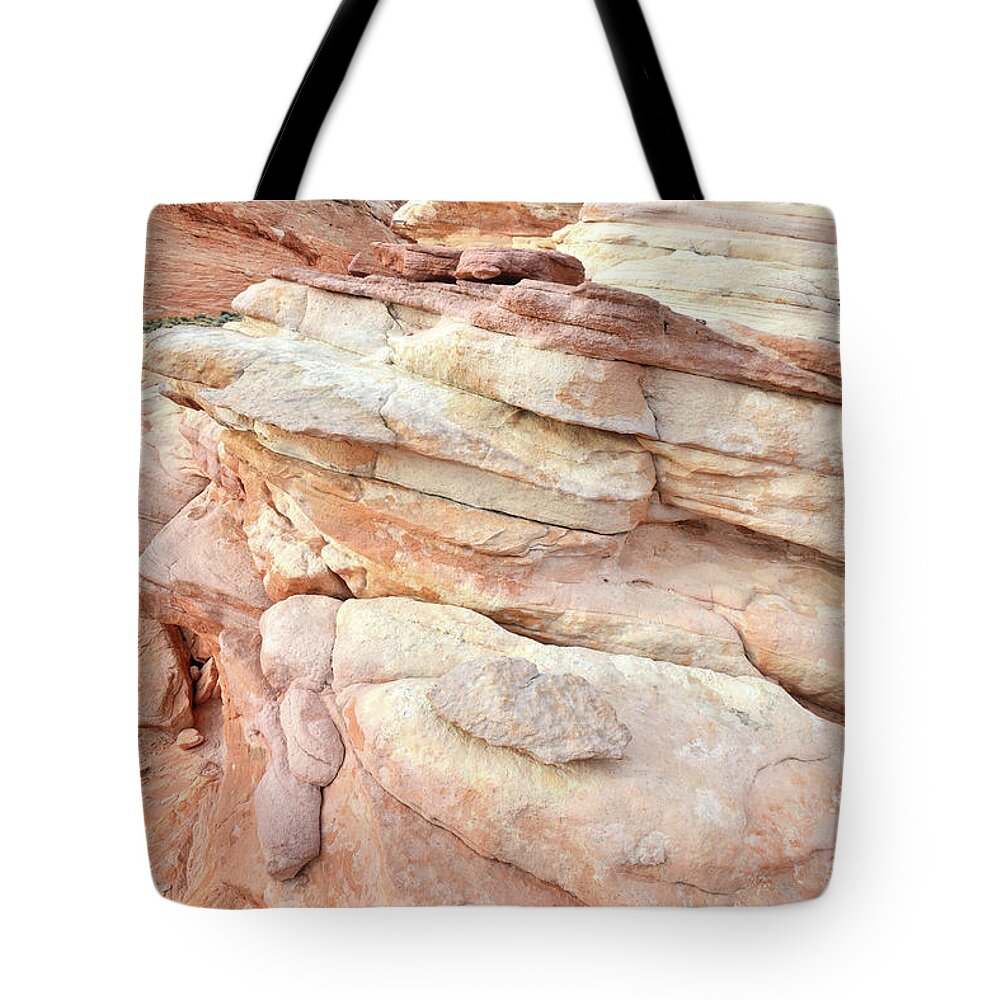 Valley Of Fire State Park Tote Bag featuring the photograph Colorful Castle in Valley of Fire #3 by Ray Mathis