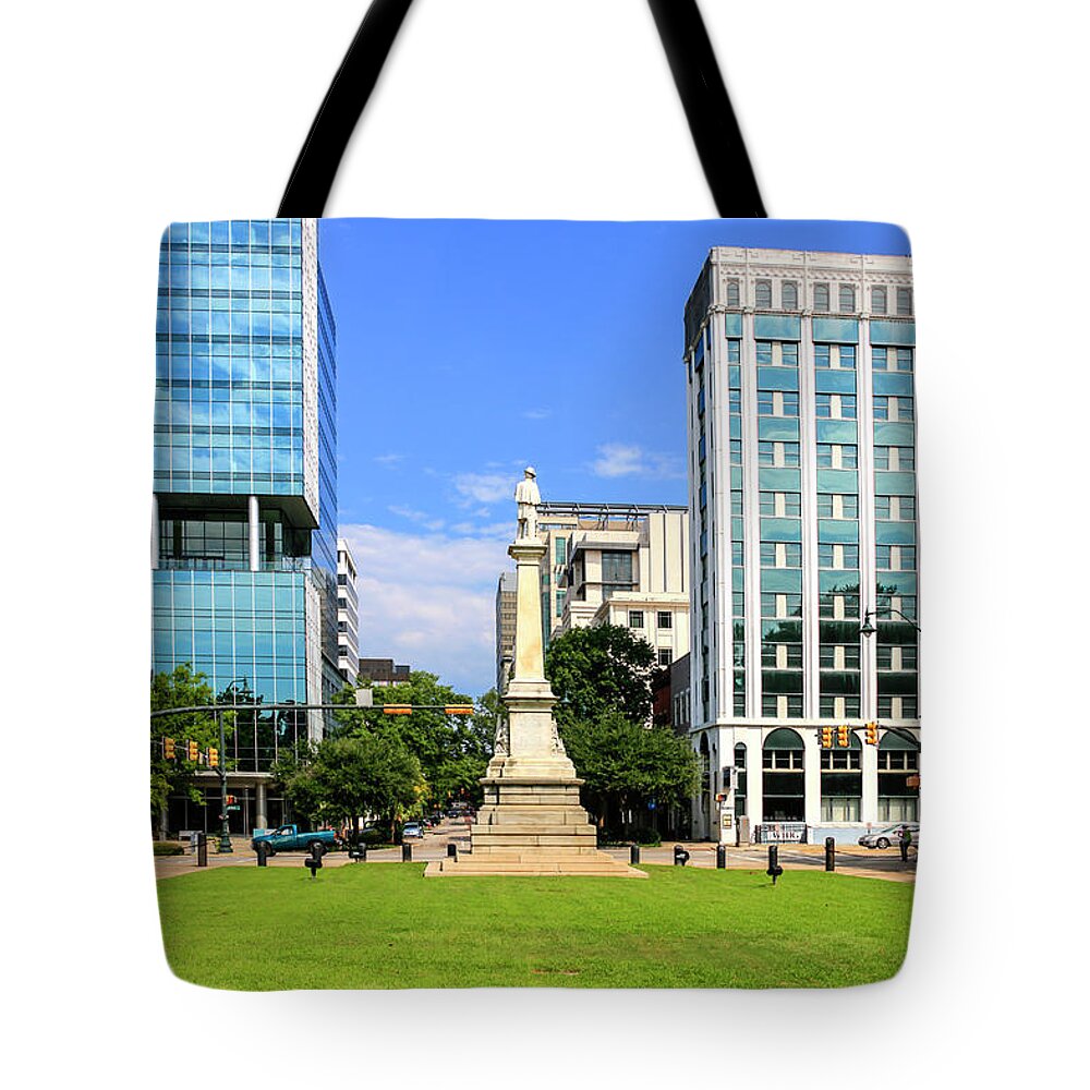 Skyscrapers Tote Bag featuring the photograph Downtown Columbia SC #2 by Chris Smith