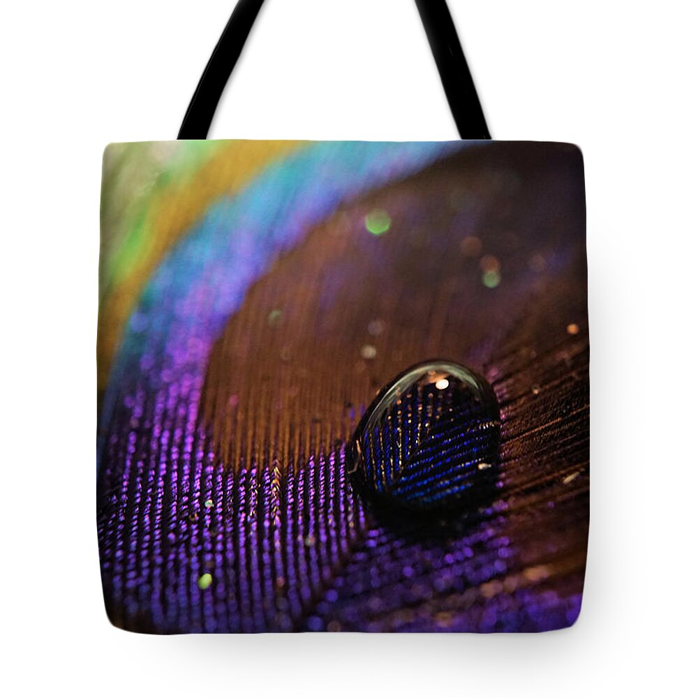 Feather Tote Bag featuring the photograph Drop of Feather #2 by Lilia S
