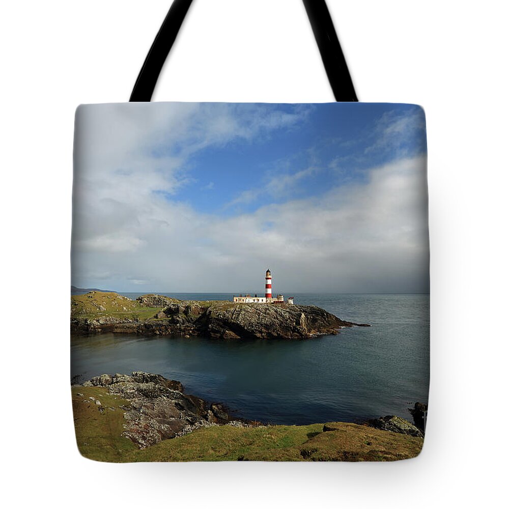 Eilean Glas Lighthouse Tote Bag featuring the photograph Eilean Glas Lighthouse #3 by Maria Gaellman