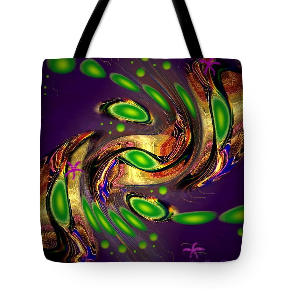 Spirit Tote Bag featuring the digital art Emerald Beauty #2 by Spirit Dove Durand