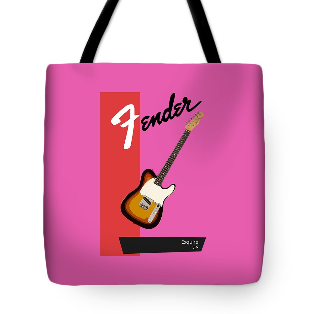 Fender Esquirer Tote Bag featuring the photograph Fender Esquire 59 by Mark Rogan