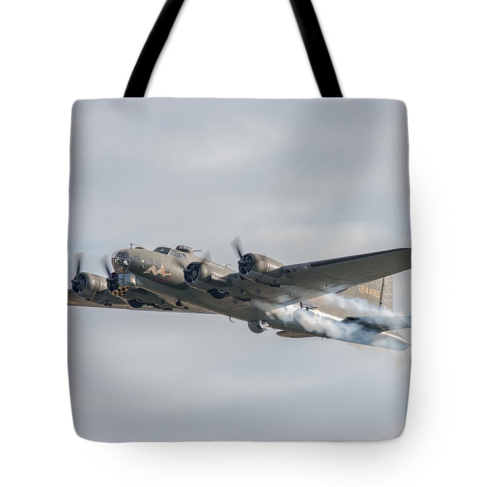 B-17 Tote Bag featuring the photograph Flying Fortress Sally B #2 by Gary Eason