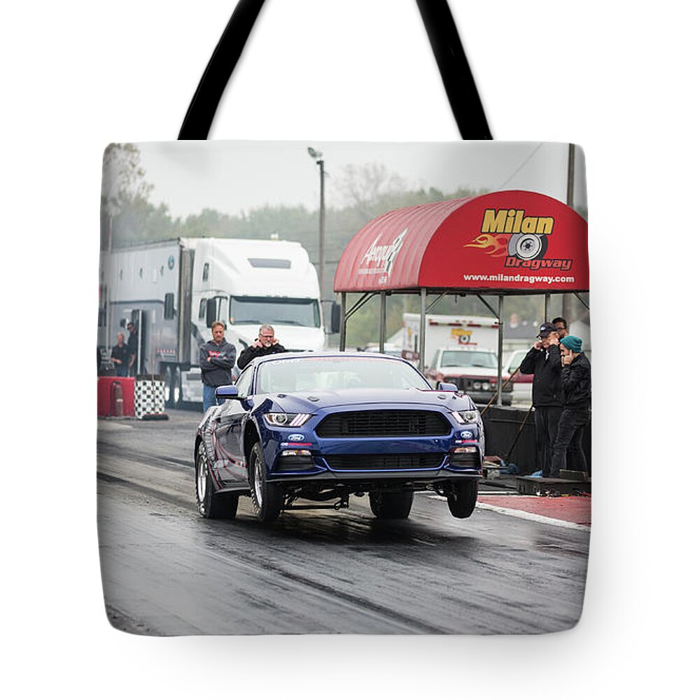 Ford Mustang Cobra Jet Tote Bag featuring the photograph Ford Mustang Cobra Jet #2 by Jackie Russo