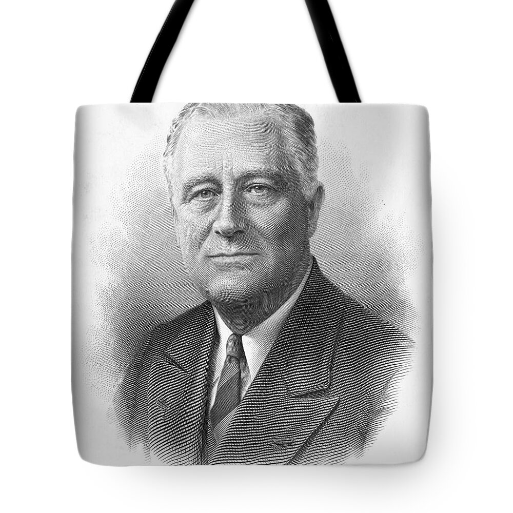 20th Century Tote Bag featuring the photograph Franklin Delano Roosevelt #2 by Granger