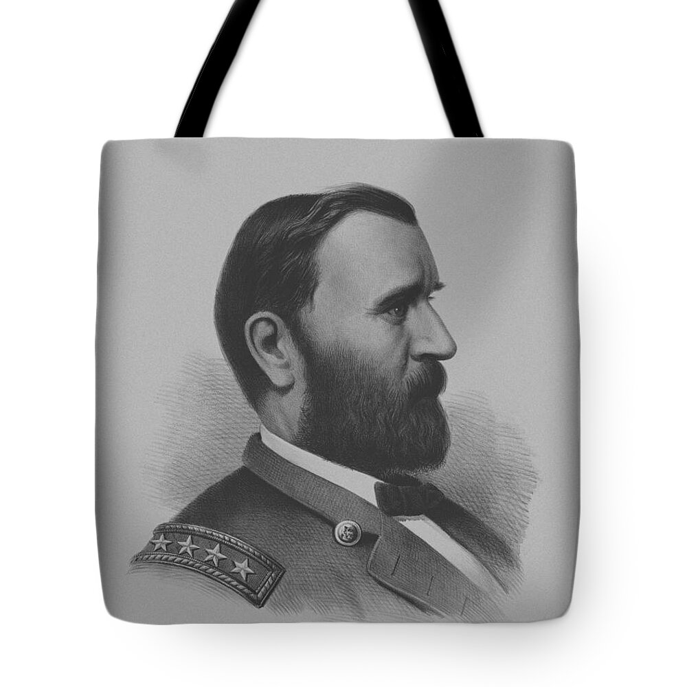 General Grant Tote Bag featuring the mixed media General Grant by War Is Hell Store