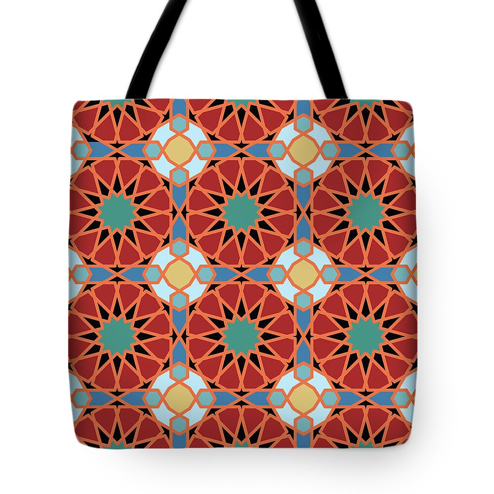 Pattern Tote Bag featuring the digital art Geometric Pattern #3 by Ariadna De Raadt