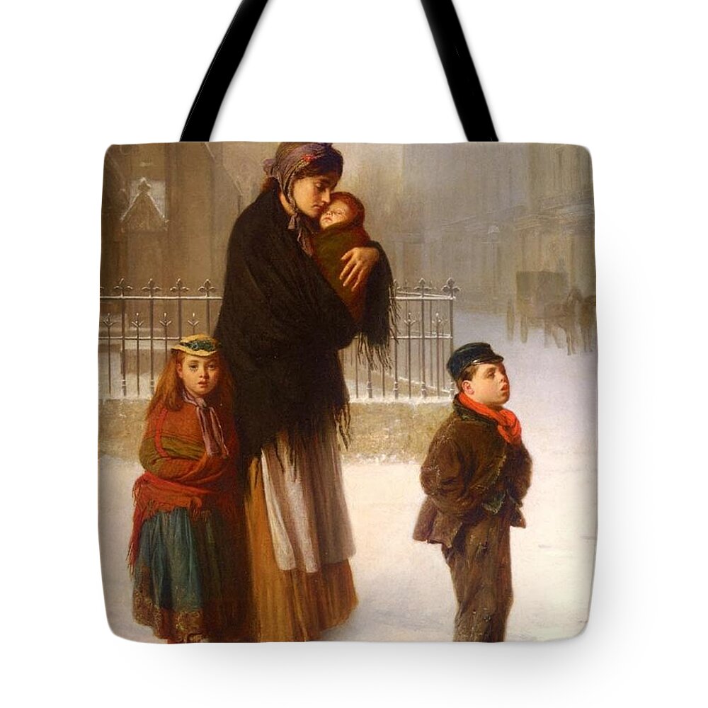 Haynes King - Homeless Tote Bag featuring the painting Haynes King by MotionAge Designs