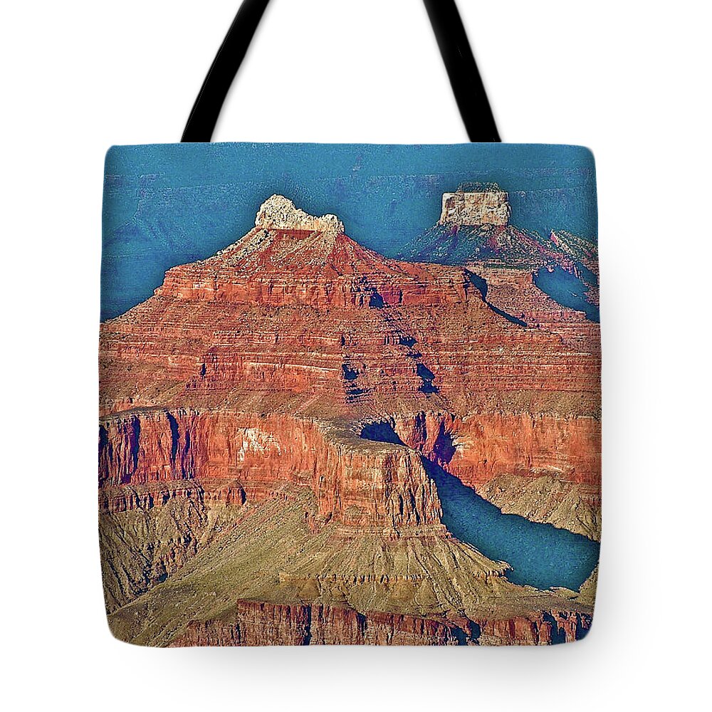 Hopi Point View In Grand Canyon National Park Tote Bag featuring the photograph Hopi Point View of Grand Canyon in Grand Canyon National Park-Arizona #2 by Ruth Hager