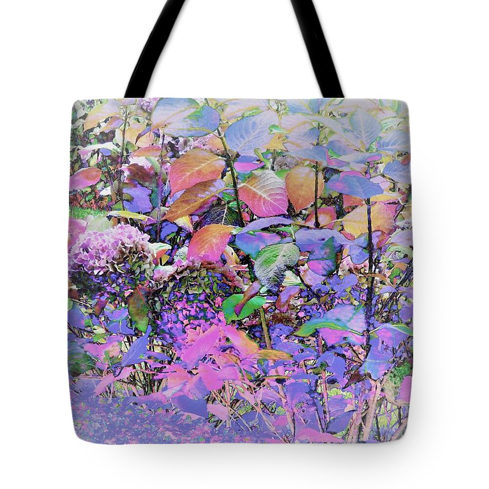 Hydrangea Tote Bag featuring the digital art Hydrangea #2 by Ann Johndro-Collins
