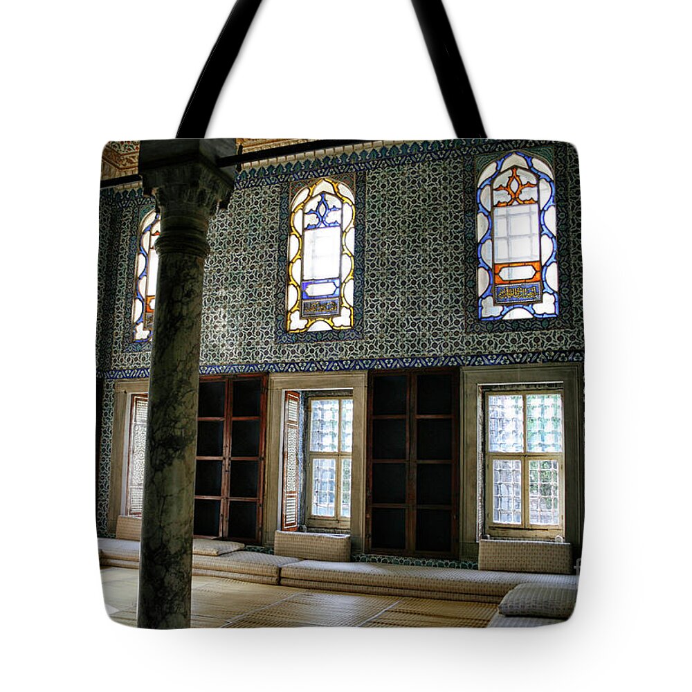 16th Century Style Tote Bag featuring the photograph Inside the harem of the Topkapi Palace #1 by Patricia Hofmeester