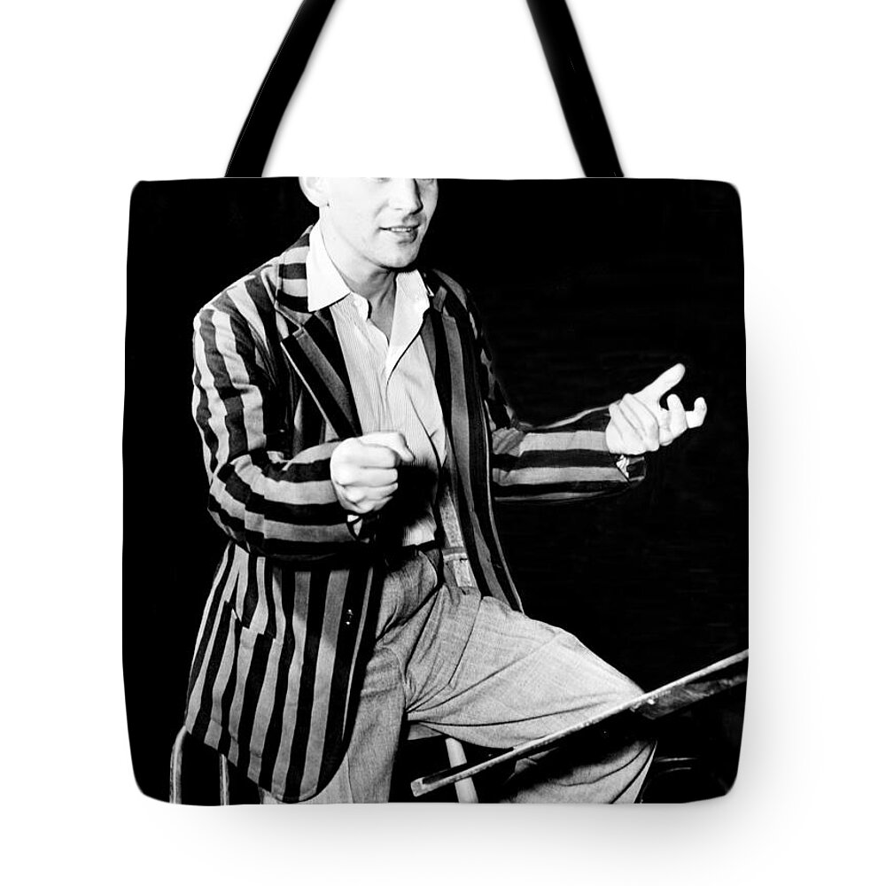Fine Arts Tote Bag featuring the photograph Leonard Bernstein, American Composer #2 by Science Source