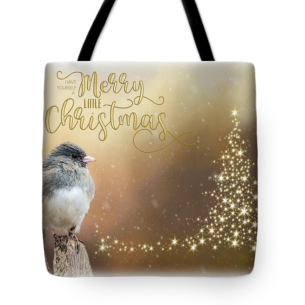 Snow Tote Bag featuring the photograph Merry Christmas by Cathy Kovarik