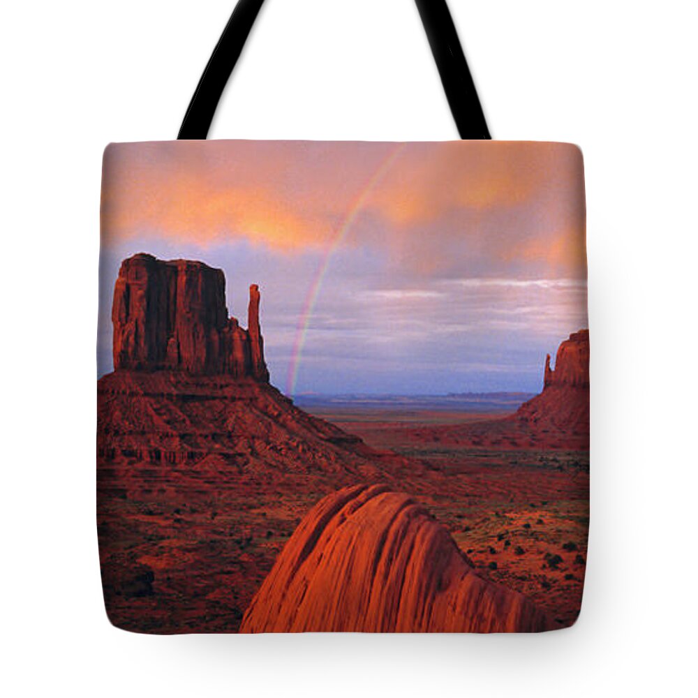Rainbow Tote Bag featuring the photograph Monument Valley #2 by Douglas Pulsipher