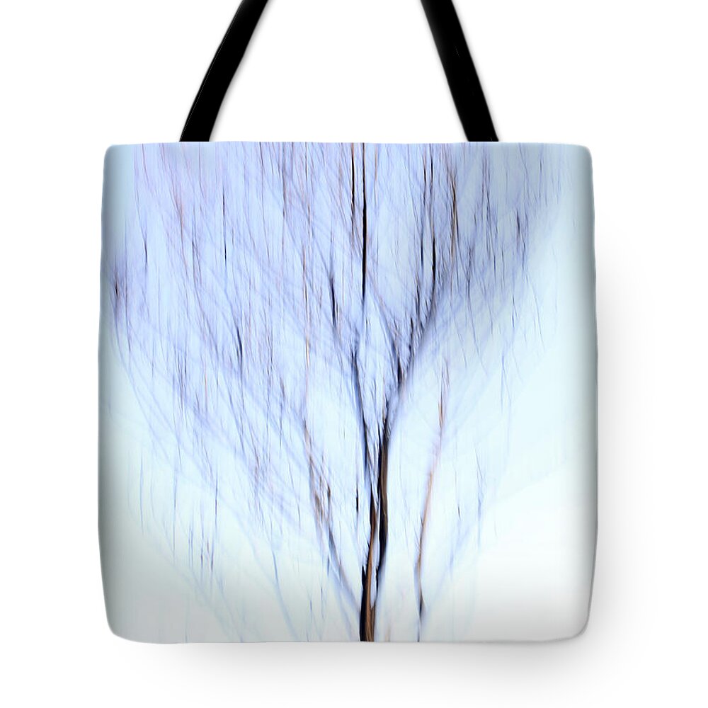 Motion Tote Bag featuring the photograph Motion blurred trees #2 by Vladi Alon